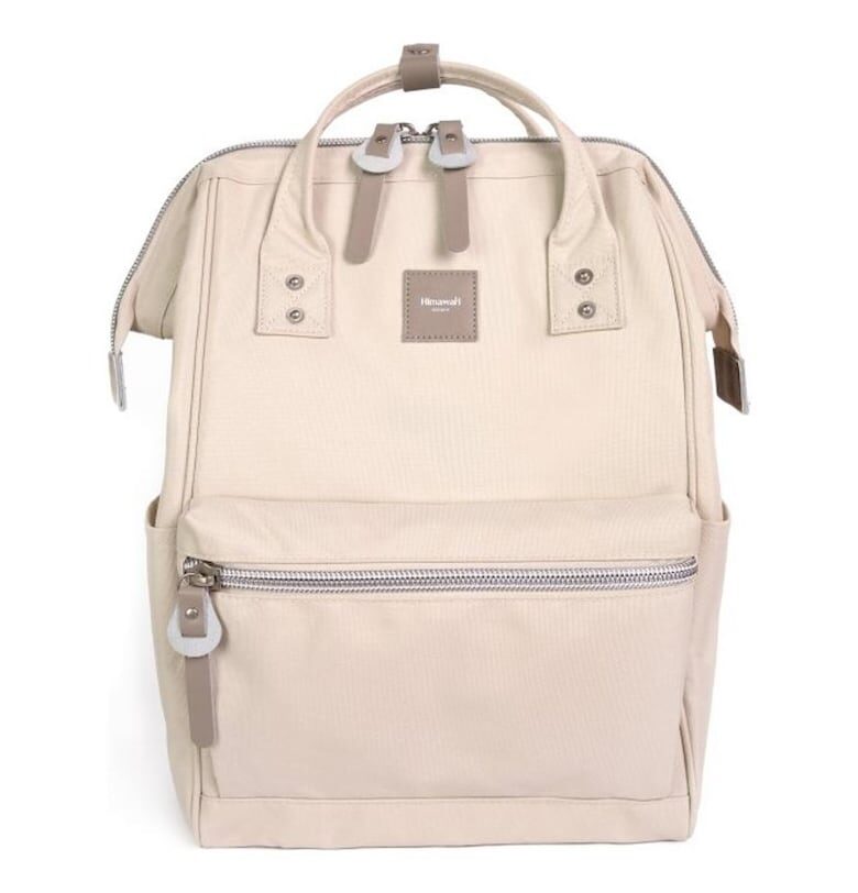Раница  No. 36 - 15л - бежова - 28x40см - с отделение за лаптоп Himawari