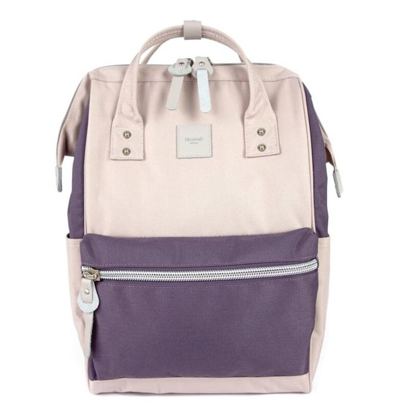 Раница  No. 36 Candy M - 15л - бежов - тъмно сив - 28x40см Himawari