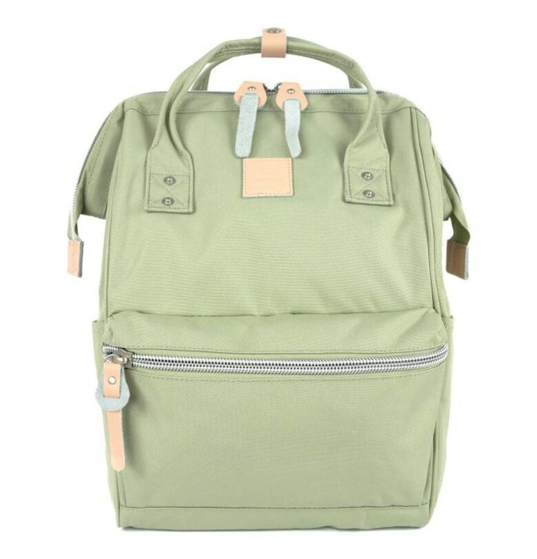 Раница  No. 36 Pale M - 15л - лимонено зелено - 28x40см - с USB порт Himawari