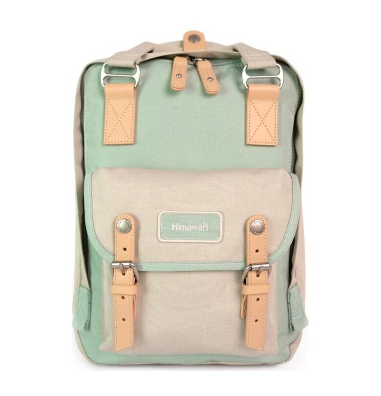 Раница  No. 59 Mist S - 11л - водоустойчива - 28x36см - бледозелена Himawari