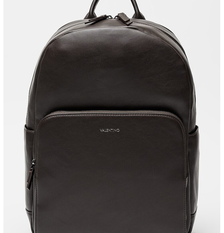 Раница от еко кожа Horizon с регулиращи се презрамки - Тъмнокафяв Valentino Bags