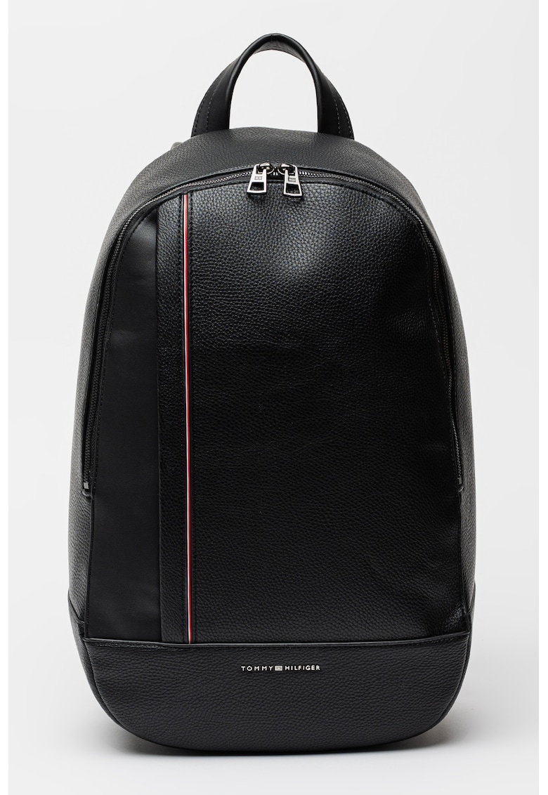 Раница от еко кожа - Черен Tommy Hilfiger