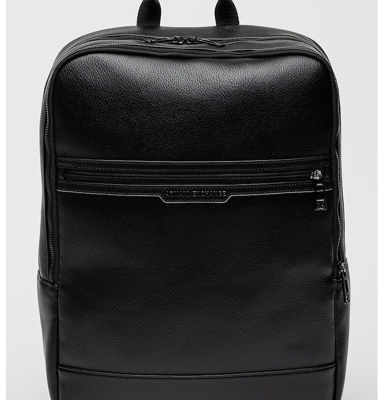 Раница от еко кожа с двупосочен цип - Черен ARMANI EXCHANGE
