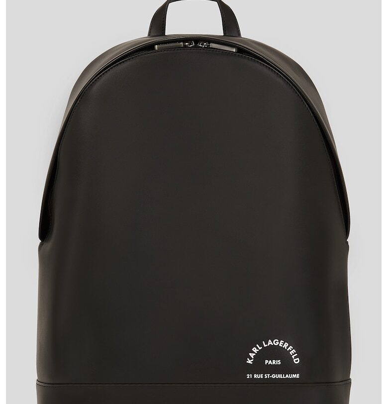 Раница от еко кожа с лого - Тъмнокафяв Karl Lagerfeld