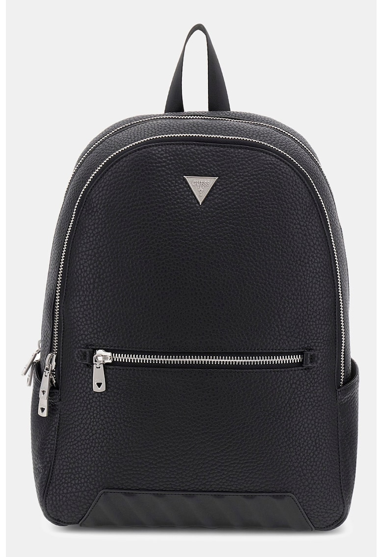 Раница от еко кожа с метално лого - Черен GUESS