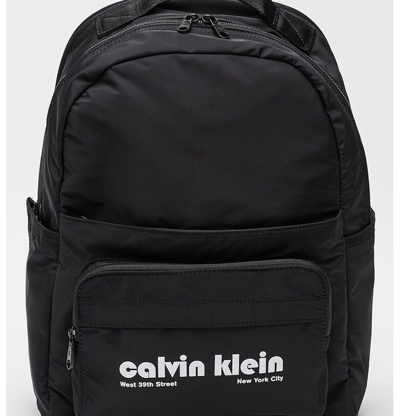 Раница с лого и външен джоб - Черен CALVIN KLEIN JEANS