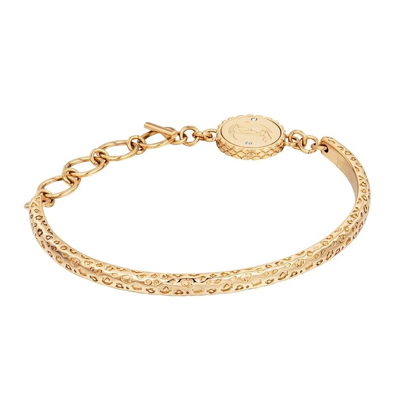 Регулируема гривна от неръждаема стомана - Златист JUST CAVALLI