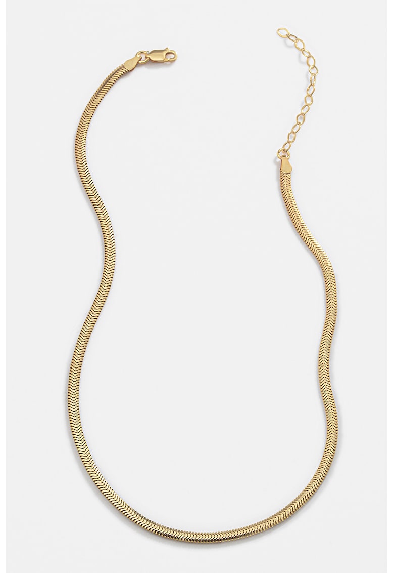 Регулируемо сребърно колие - Златист Meks Jewels