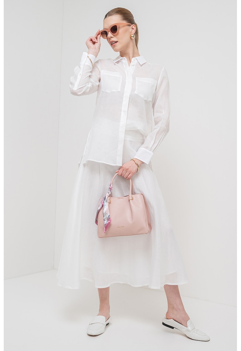 Риза Agamia с джобове на гърдите - Бял Marella