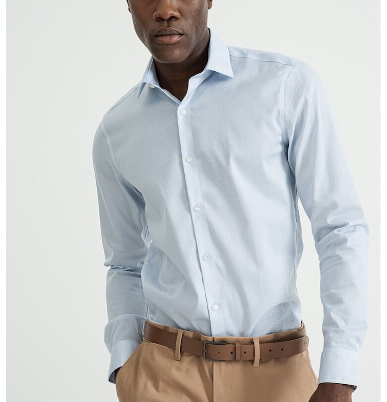 Риза Classic - Пастелносин/Бял CALVIN KLEIN