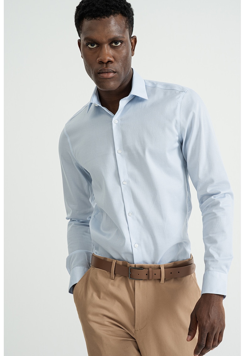 Риза Classic - Пастелносин/Бял CALVIN KLEIN