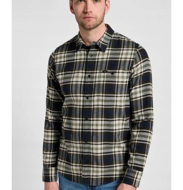 Риза  Leesure - стандартна кройка - кариран модел - многоцветна - еластичен памук Lee