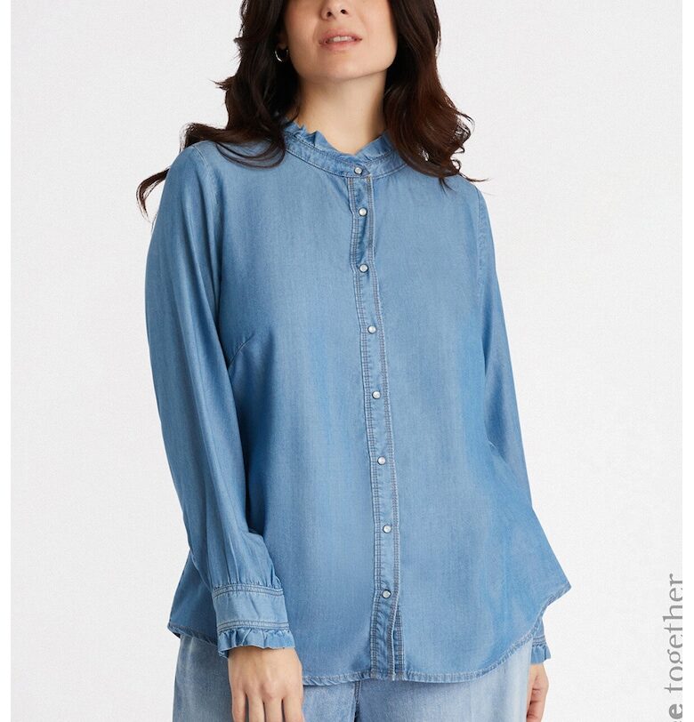 Риза от лиосел с набирания - Пастелносин Fiorella Rubino