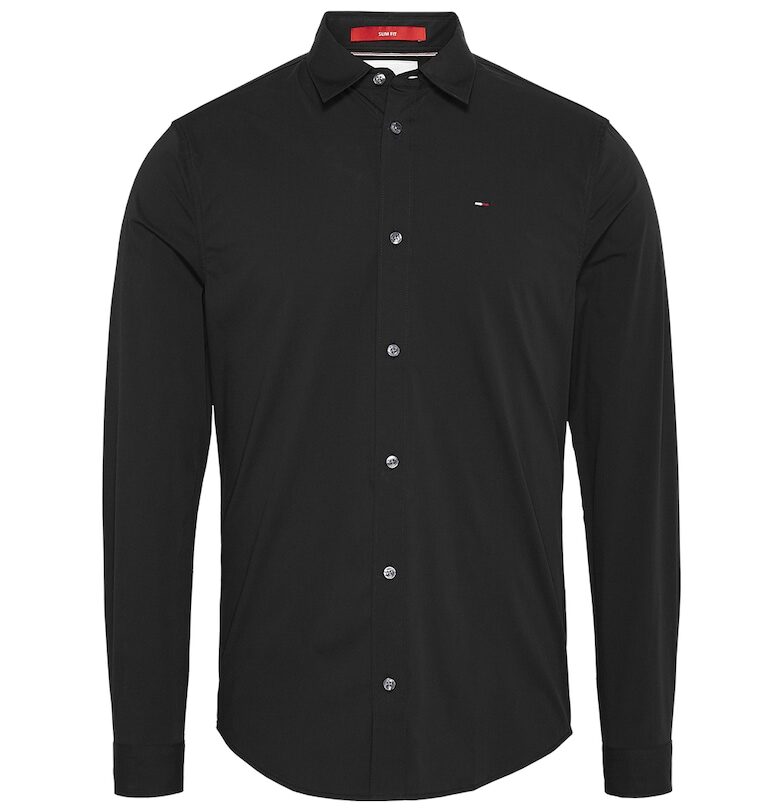 Риза по тялото - Черен Tommy Jeans