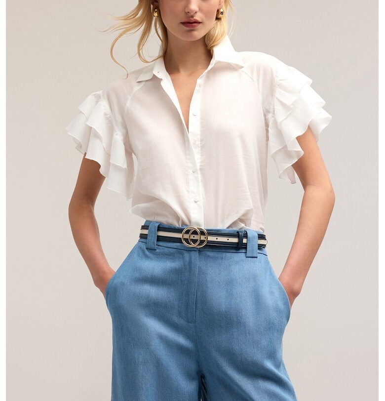 Риза с бухнали ръкави Motivi