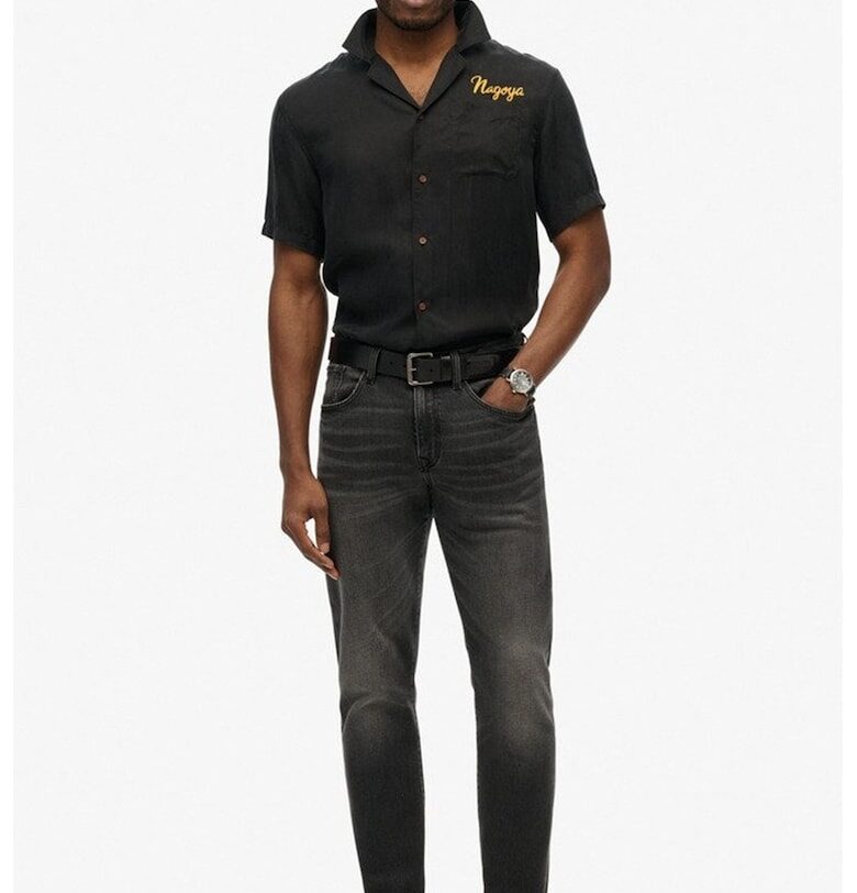 Риза с графика на гърба - Черен/Жълт Superdry  Co