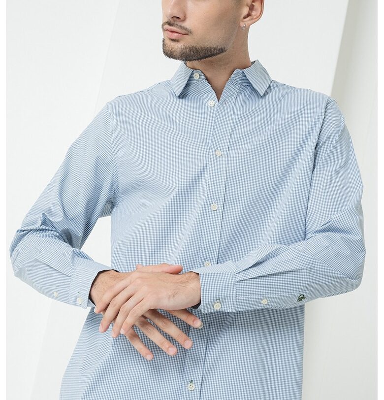 Риза с десен - Бял/Прашно синьо Scotch  Soda