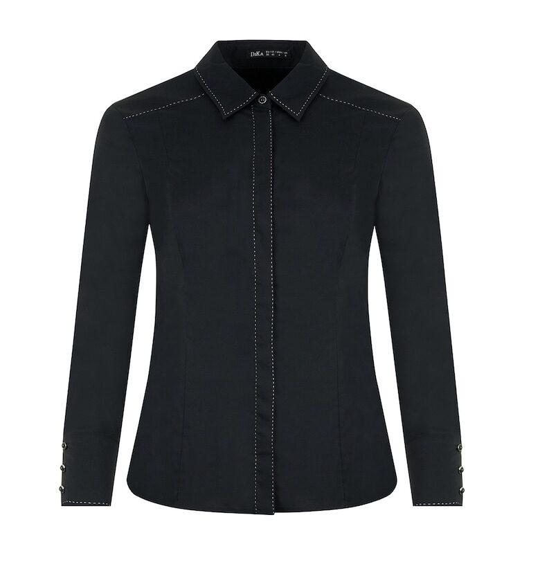 Риза с контрастни шевове DiKa