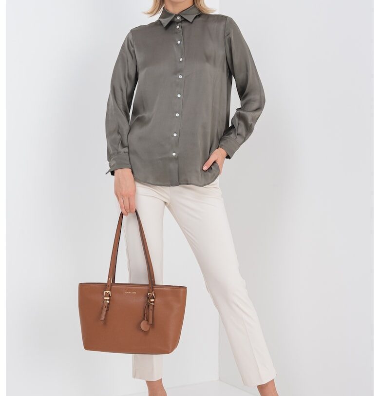 Риза с коприна с дълги ръкави - Каки Marella