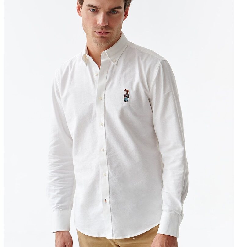 Риза с копчета на яката - Бял Tatuum