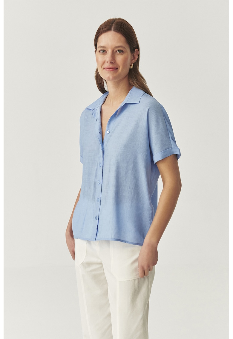 Риза с къси ръкави - Пастелносин Tatuum