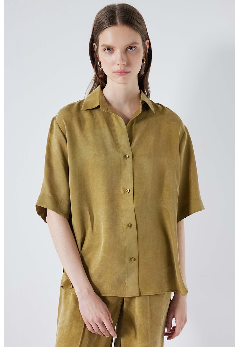 Риза с лиосел - Маслинено зелено Ipekyol