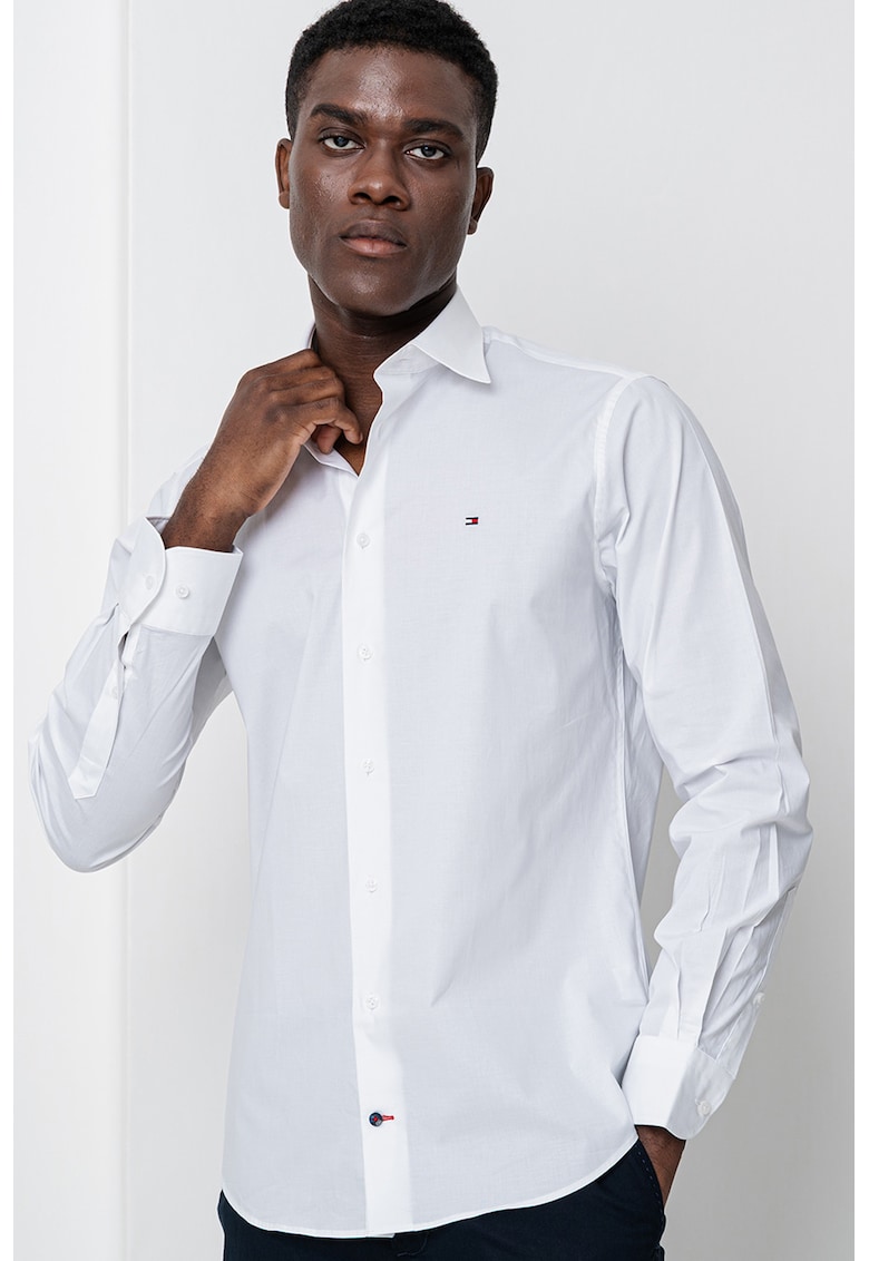 Риза с лого - Бял Tommy Hilfiger