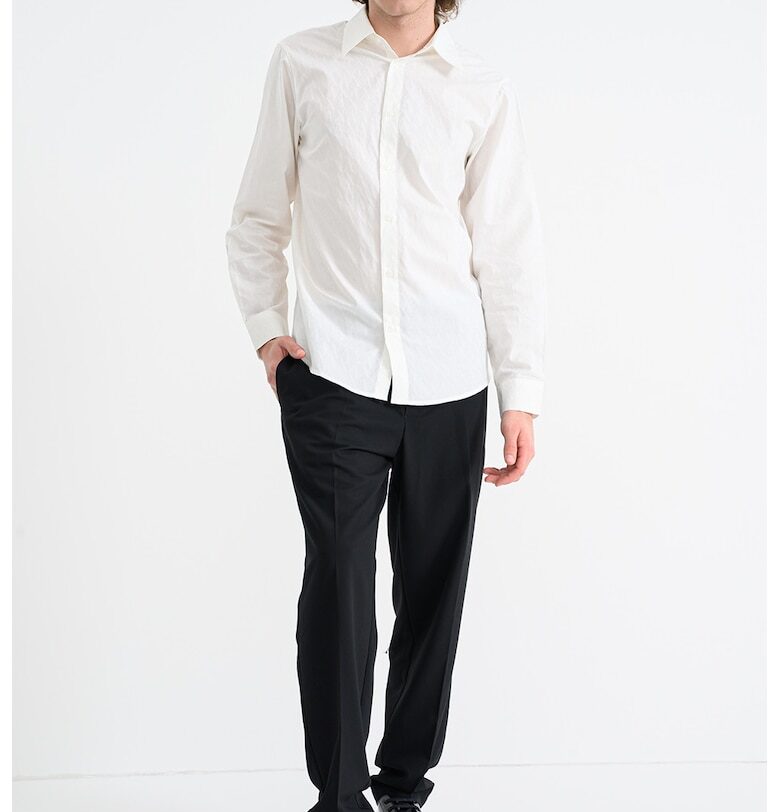 Риза с монограм - Бял ARMANI EXCHANGE