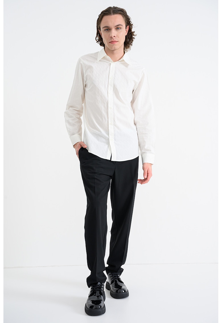 Риза с монограм - Бял ARMANI EXCHANGE