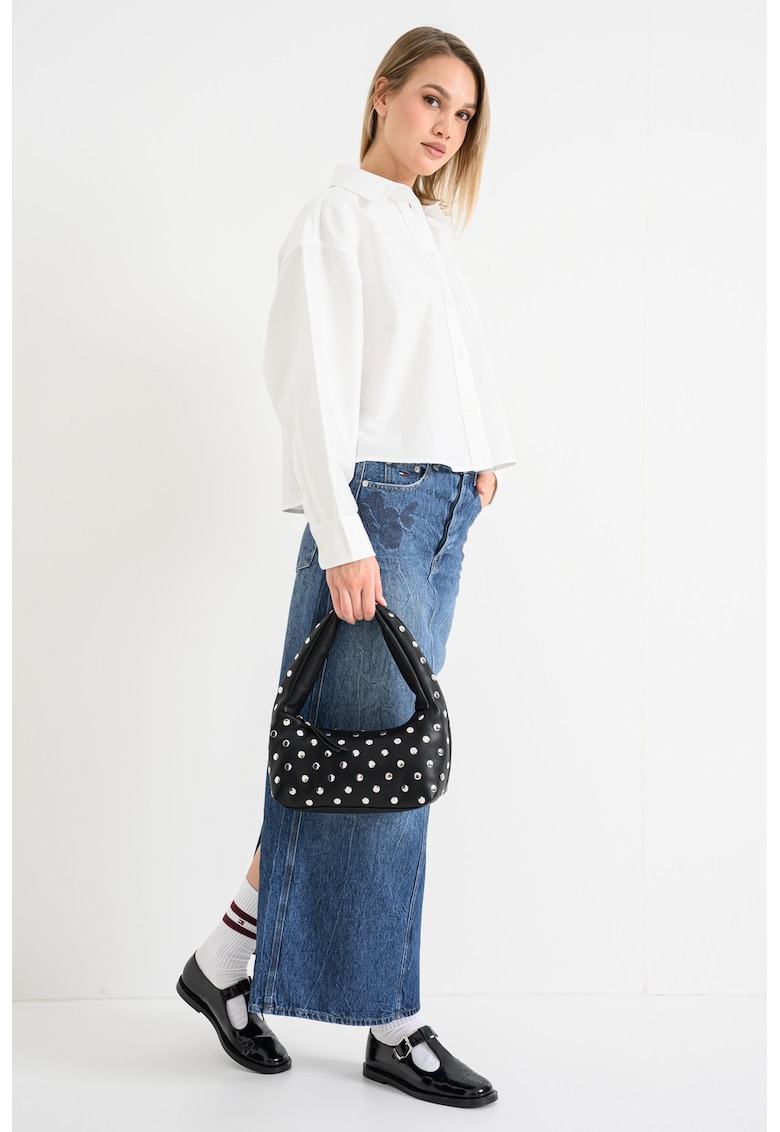 Риза с паднали ръкави - Бял Tommy Jeans