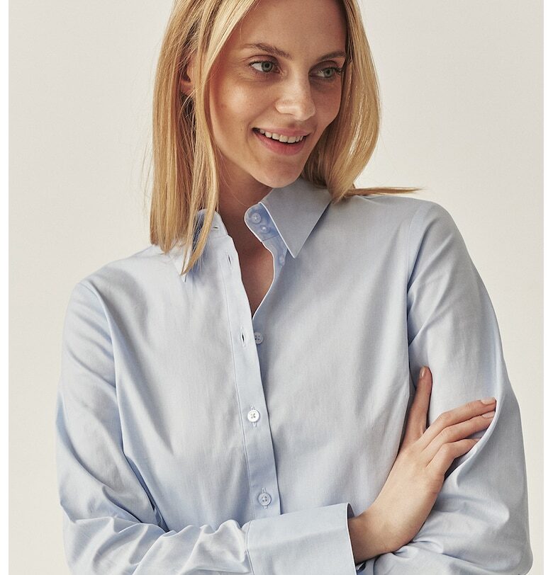 Риза с памук - Небесносин Tatuum