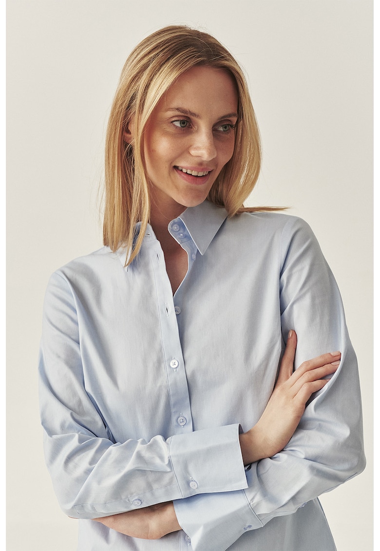 Риза с памук - Небесносин Tatuum