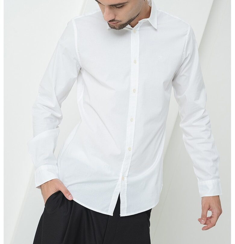 Риза с поплин - Бял Scotch  Soda