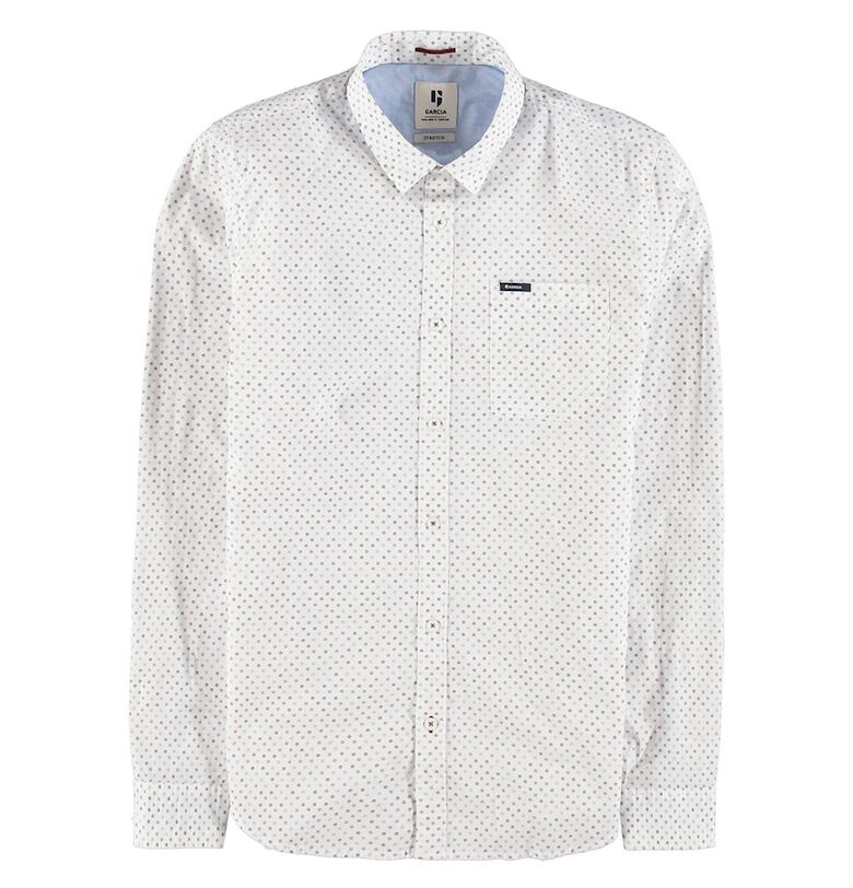 Риза с щампа и джоб на гърдите - Червен/Бял/Тъмносин Garcia