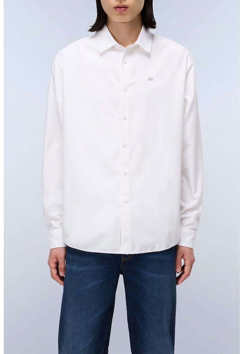 Риза с яка с копчета - Бял Napapijri