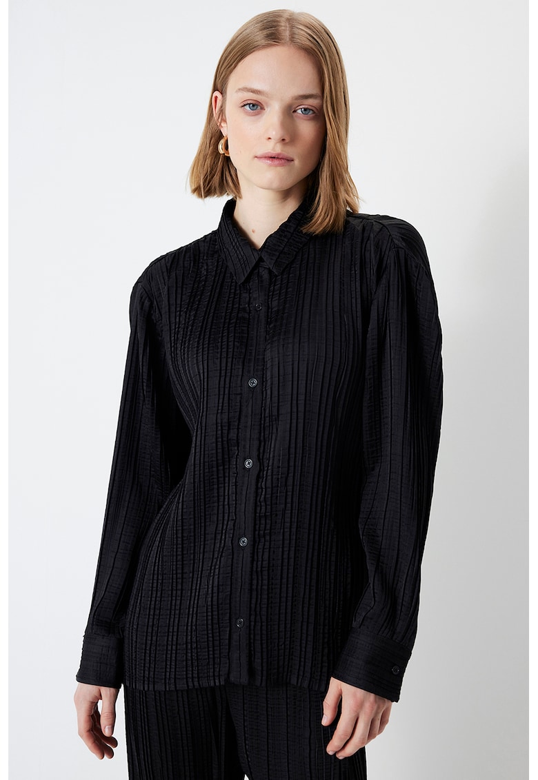 Риза със стандартна кройка - Антрацитно сиво Ipekyol