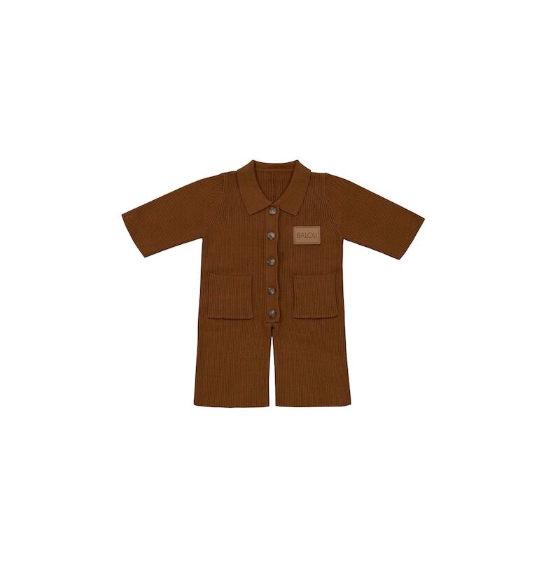 Рипсен гащеризон с копчета - Кафяв BALOU