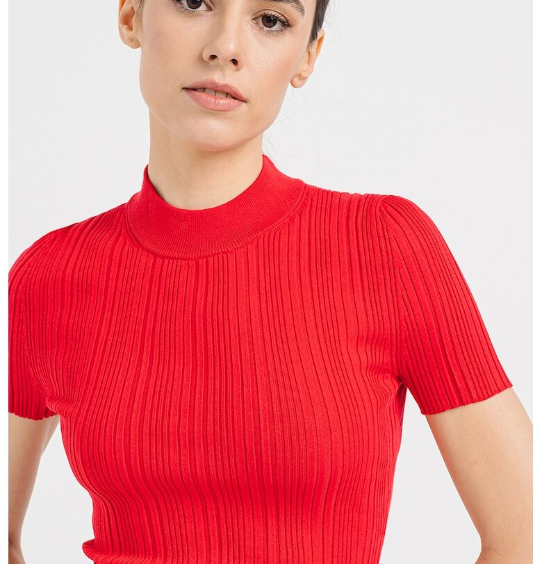 Рипсена тениска Sarpharim - Червен HUGO