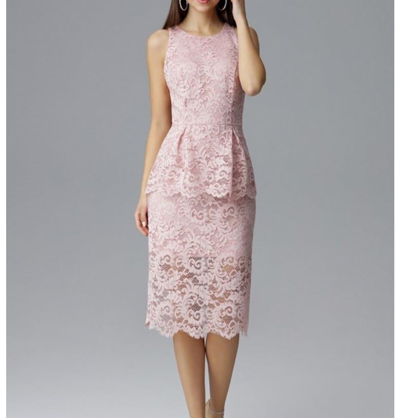 Рокля  126200 - Розово Figl