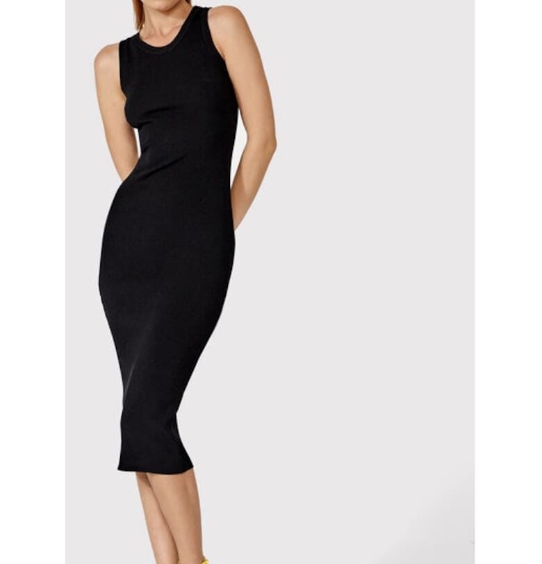 Рокля -  40592 - Вискоза - Черна Simple