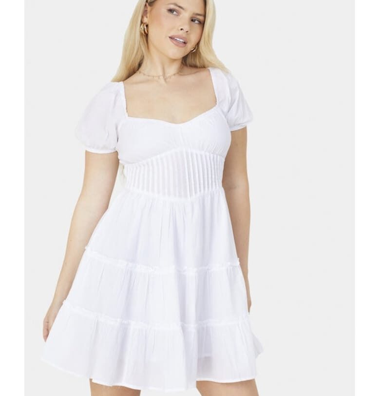 Рокля -  95362 - Памук - Бяла BRAVE SOUL