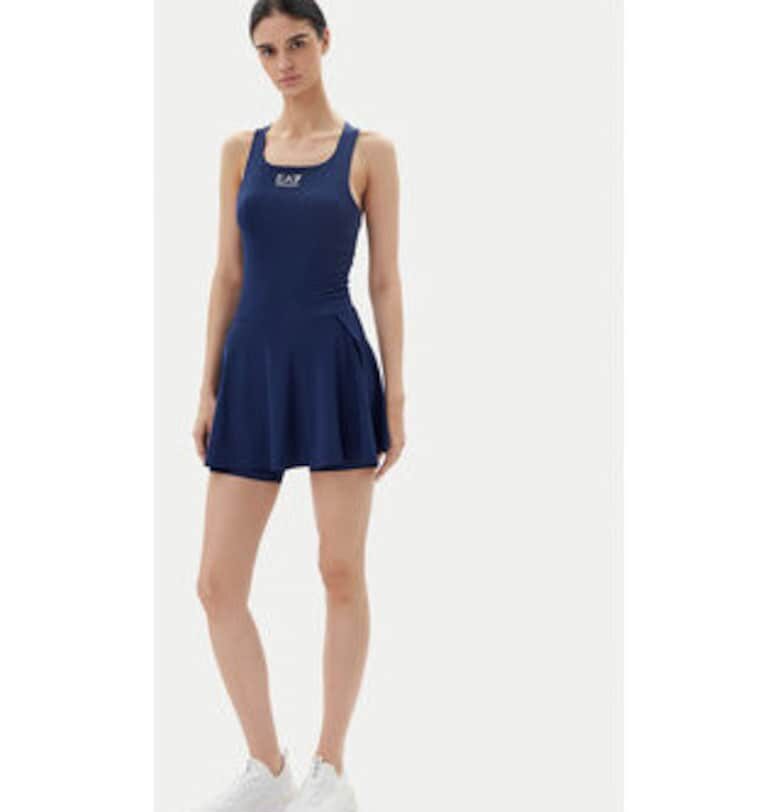 Рокля - Emporio Armani  тъмносиня - 85% полиестер - 15% еластан EA7