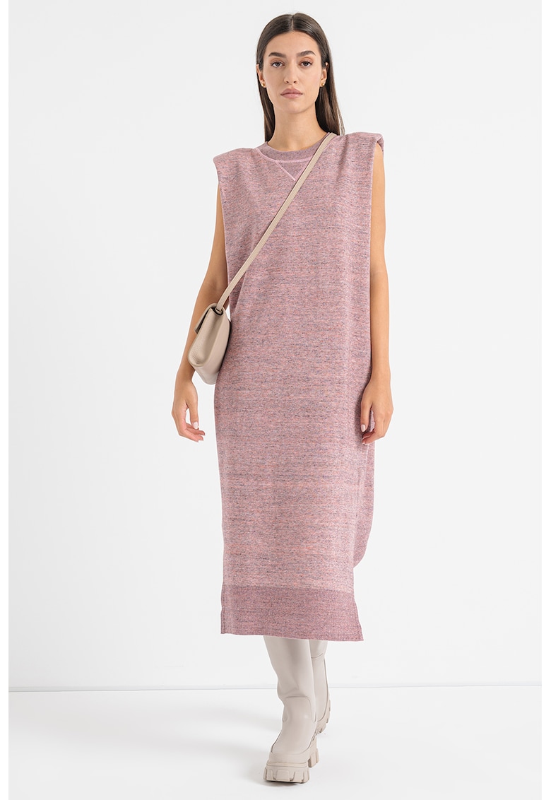 Рокля Faja с цепки встрани - Лилав/Прашно розово BOSS