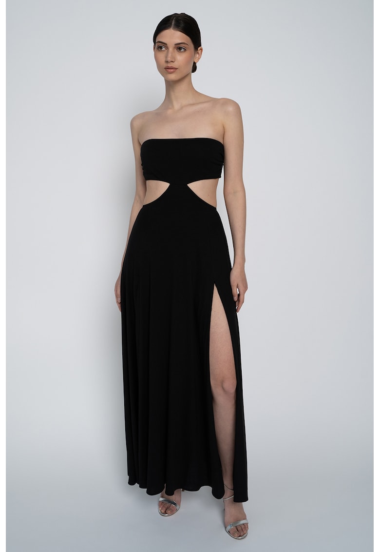 Рокля Gloria с отвор на талията - Черен HELENE GALWAS