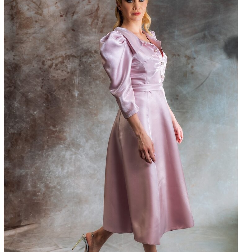 Рокля Hayati с копчета - Пастелнорозов MIAU by Clara Rotescu