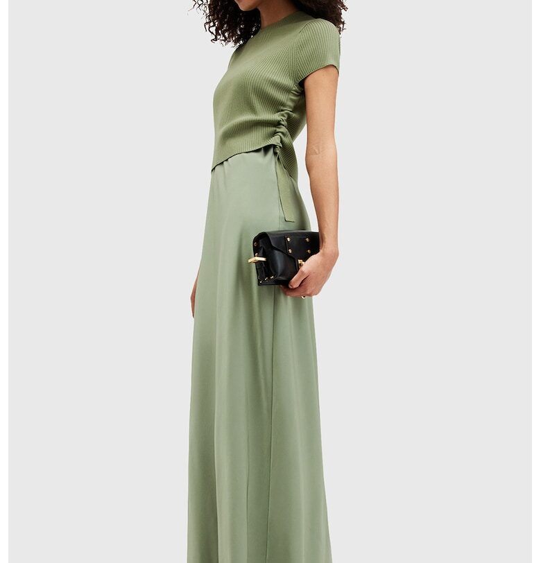 Рокля Hayes с дизайн 2 в 1 - Светлозелен AllSaints