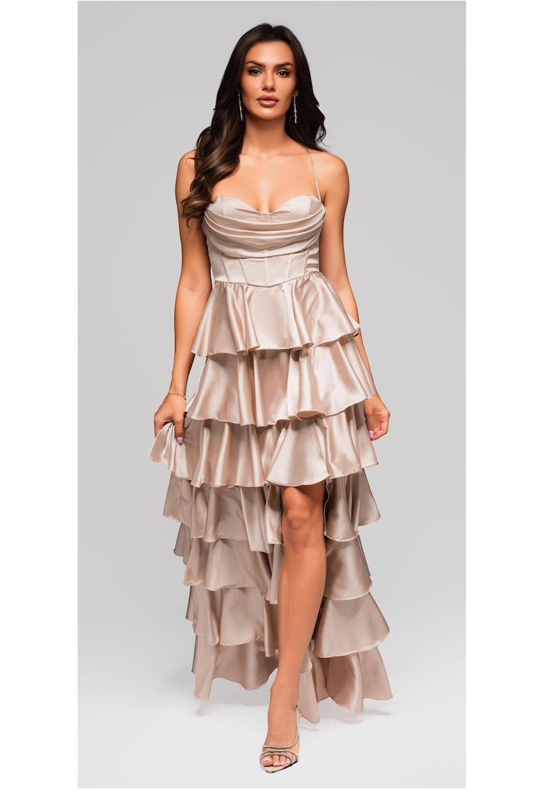 Рокля LA-OM-DLR202 - Макси - Бална - Черен - Златист Larica