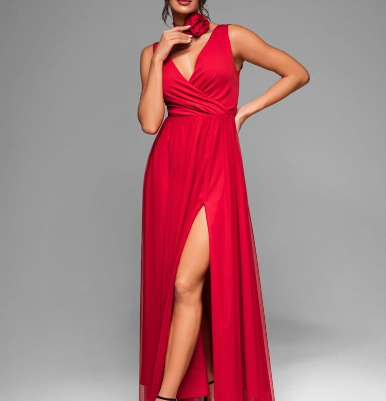 Рокля LACRICA LA-OM-DLR010 - Червен Larica