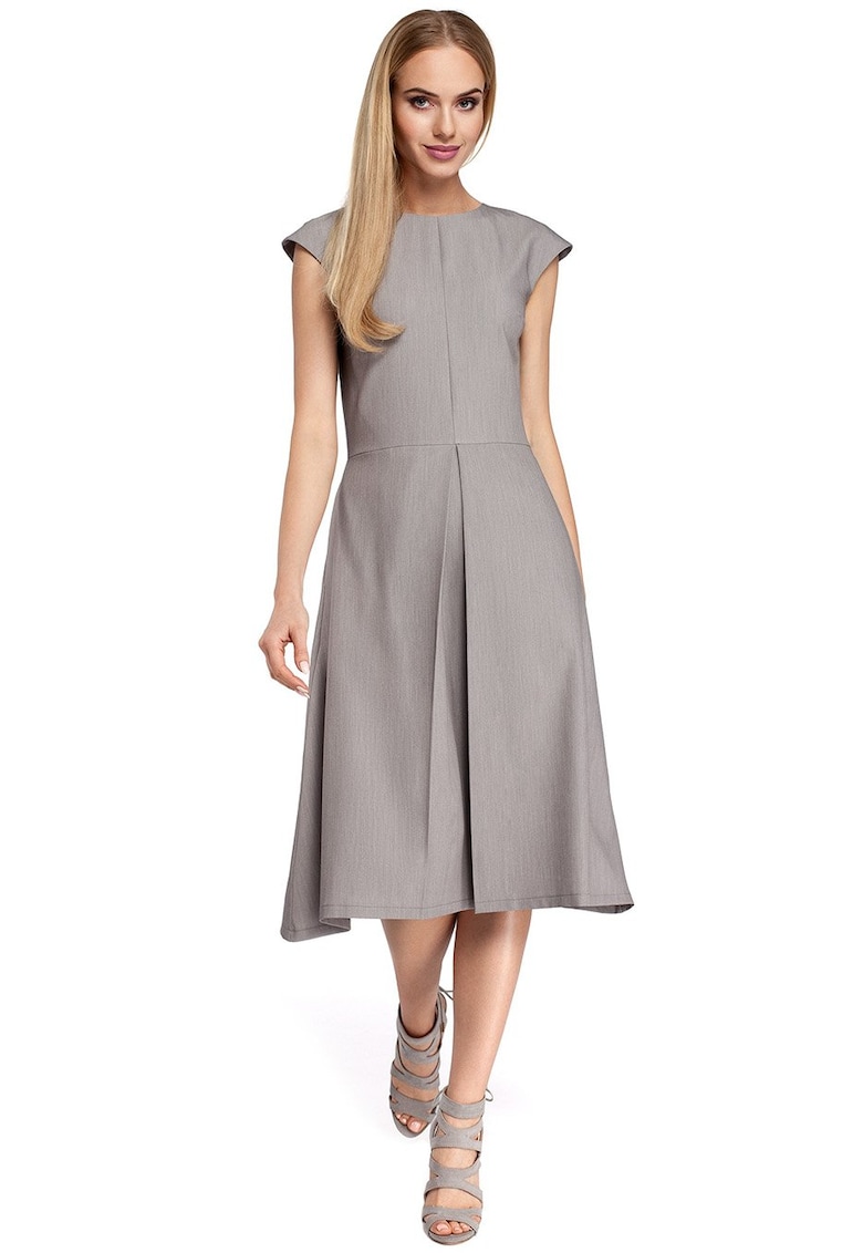 Рокля Lady Barbara - сива - Сив Adona