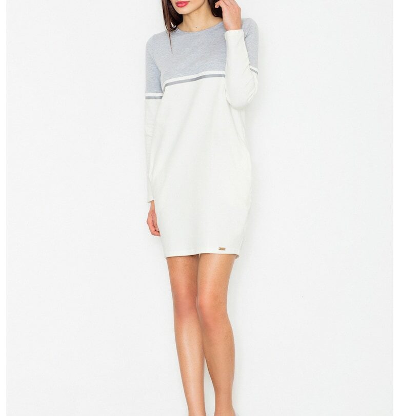 Рокля  M510 - ежедневна - с джобове - 95% памук Figl